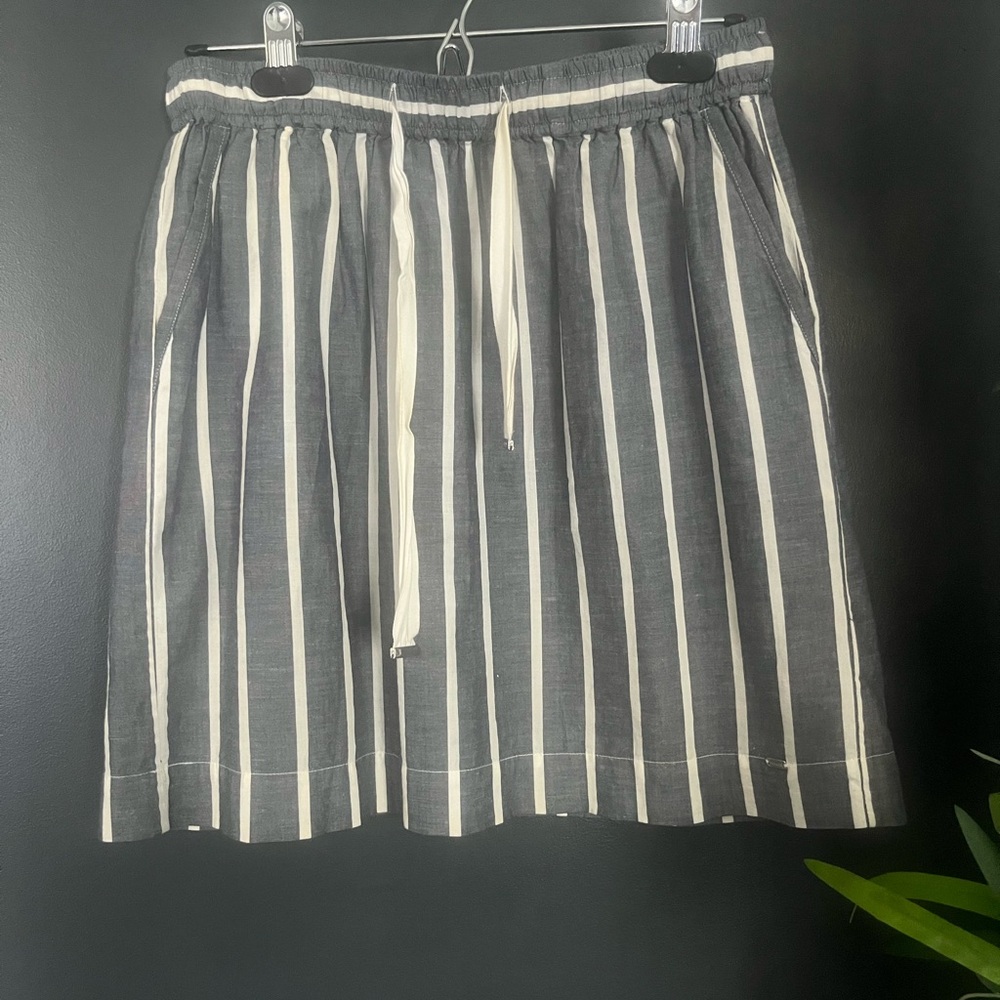 Tommy Hilfiger Blue and White Striped Skirt